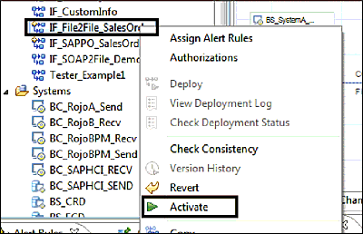 Activating the Configured iFlow