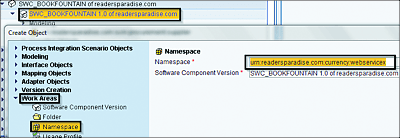 Creating a Namespace within a Software Component