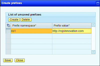 User-Defined Message Search Namespace Prefix