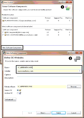 First Two Steps of the Software Component Creation