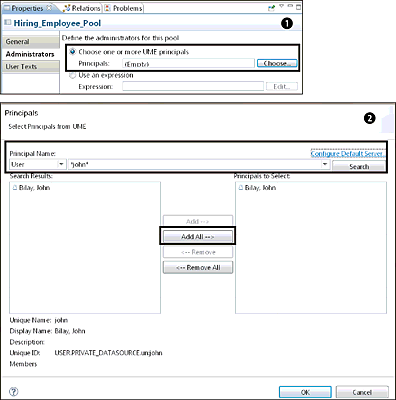 Steps Involved in Configuring UME Principals as Administrators for the Pool