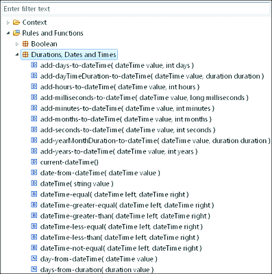 Rules and Functions for Use when Configuring a Timer Event Using an Expression