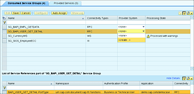 Creating a Provider System for the RFC Service Group