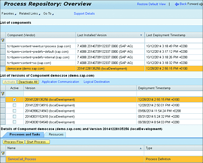 Start an SAP BPM Process from SAP NetWeaver Administrator