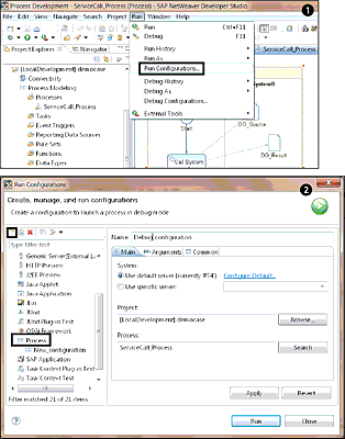 Creating a Debug Configuration in SAP NetWeaver Developer Studio