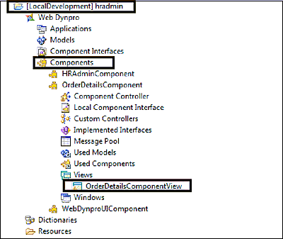 Web Dynpro UI Components and Views