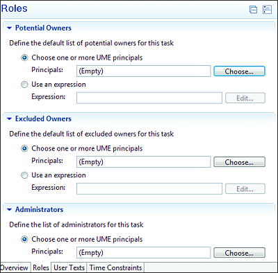 Assigning Users for Web Dynpro UI Task Execution