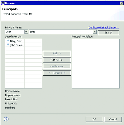 Searching for Users from the UME to Assign to the Task