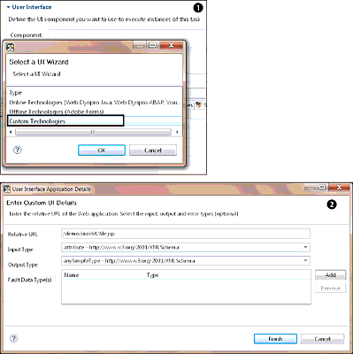 Steps in Integrating a Custom UI Technology with SAP BPM