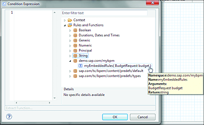 Embedded Rule as Gateway Condition in Process Flow