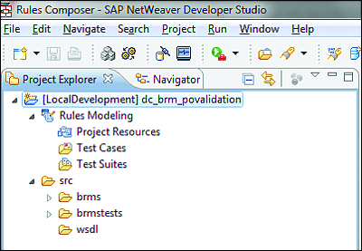 Rules Composer DC in SAP NetWeaver Developer Studio