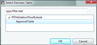 Decision Table Configuration in Rule Flow