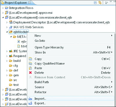 Importing the Outbound Service Interface