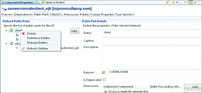 Managing the Reference of Entities