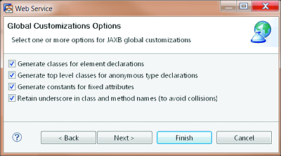 Global Customizations Options