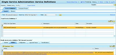 Downloading the WSDL or Testing the Service