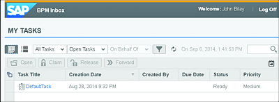 SAP BPM Inbox Application
