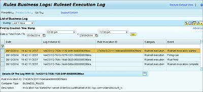 Rules Business Logs Application