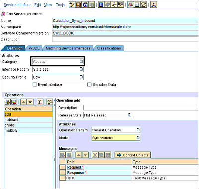 Abstract Service Category in SAP PO