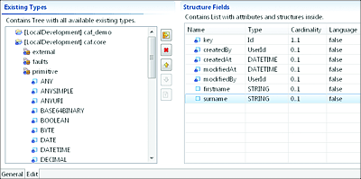 Populating the Business Object Fields Using the Structure Editor