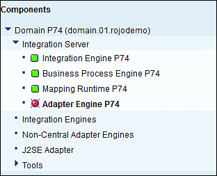 Status of Components within the Runtime Workbench