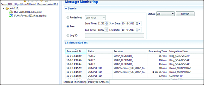 Message Monitoring from the Eclipse IDE