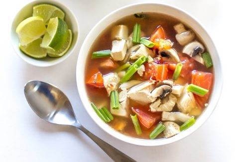 Spicy Thai Chicken Soup - The Wanderlust Kitchen