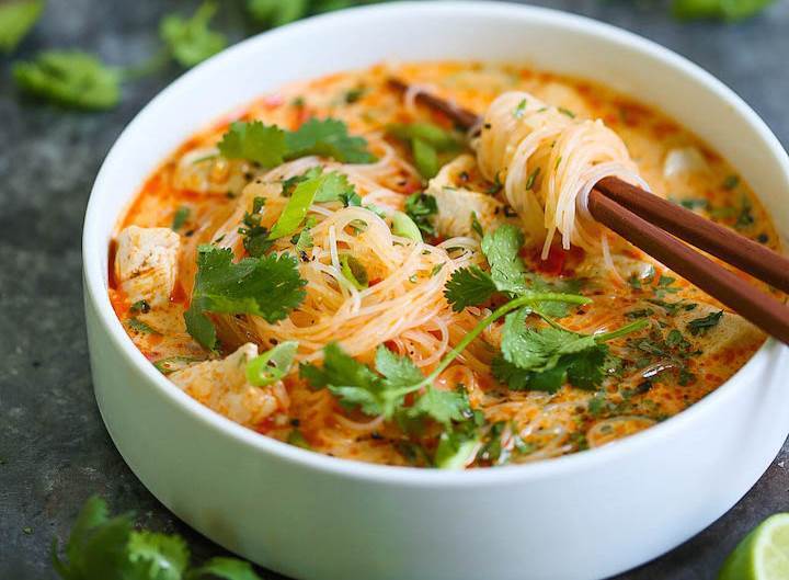 Thai Red Curry Noodle Soup - Damn Delicious