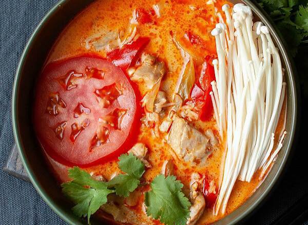 Thai Red Curry Chicken Soup (Instant Pot) - Dish 'n' the Kitchen