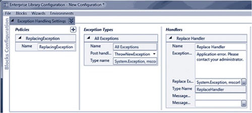 Configuring a Replace handler