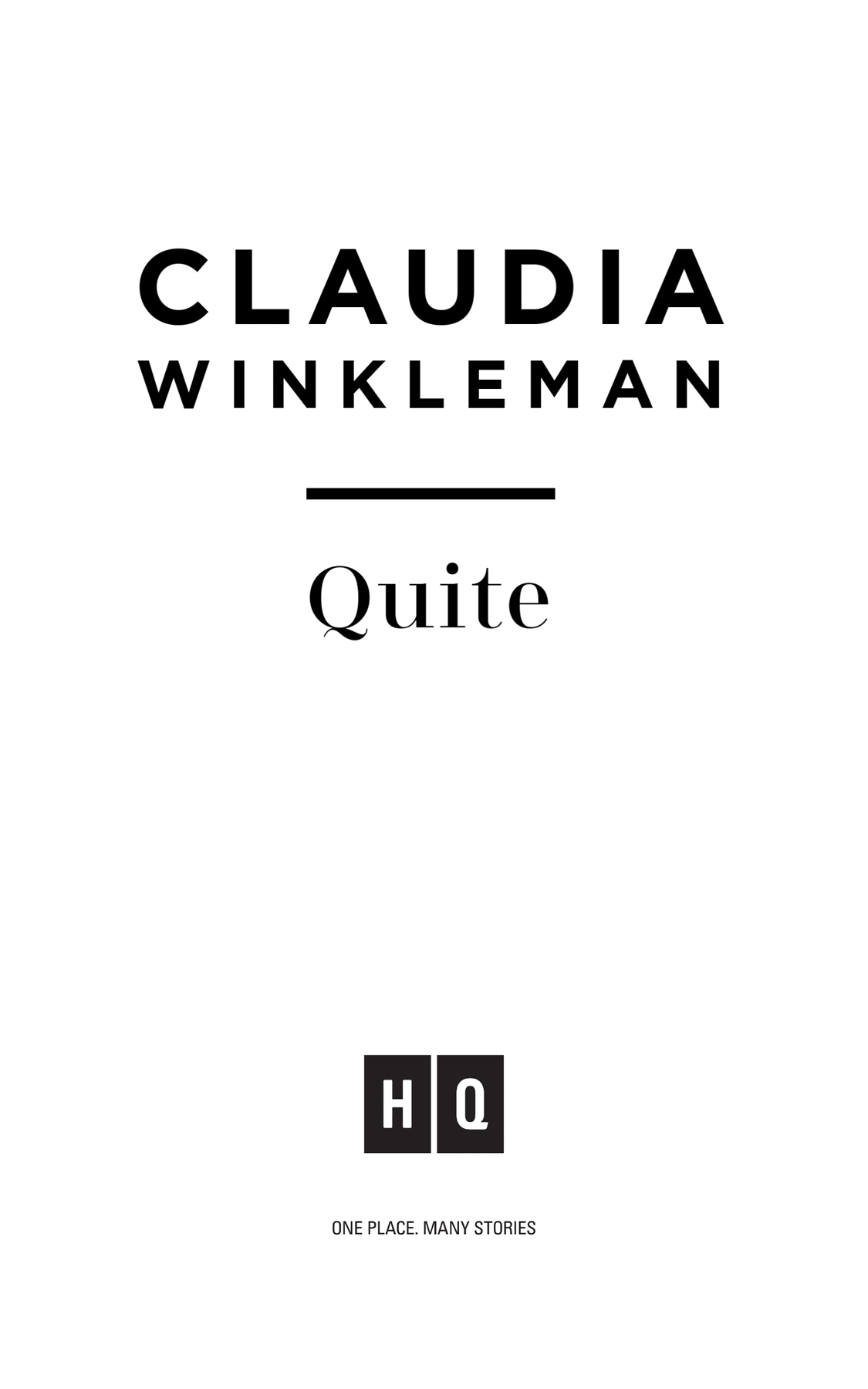 Title Image: Quite by Claudia Winkleman