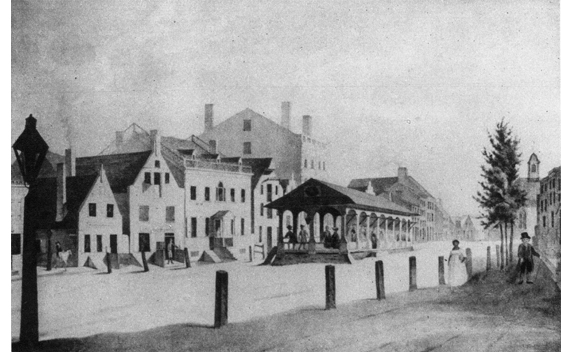 MARKET PLACE, BROADWAY, ALBANY (c.1791)