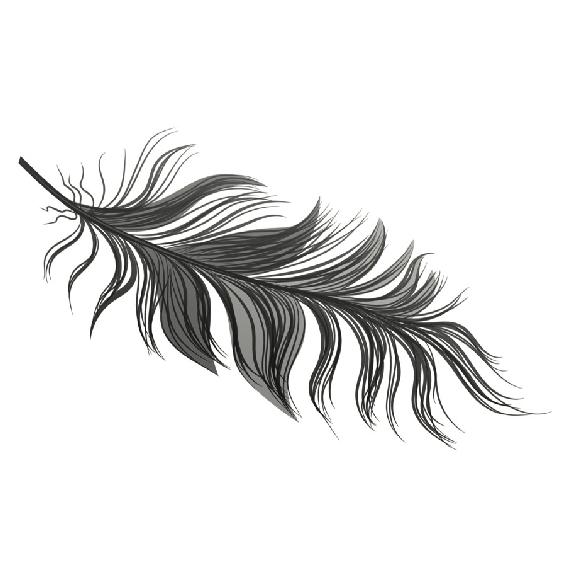 A falling feather.