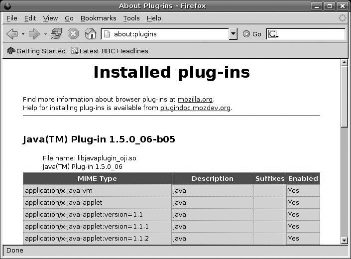 Verifying that the Java web plug-in is installed