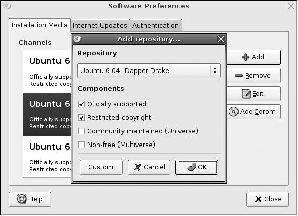 Add to Synaptic's package repositories