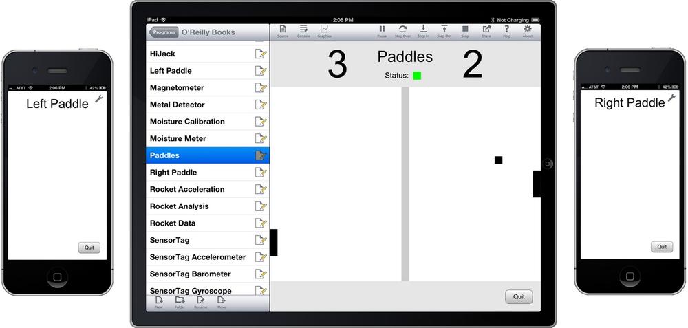 The Paddles user interface