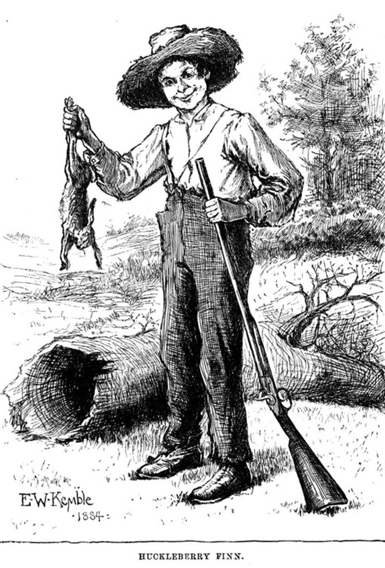 Huckleberry-finn-with-rabbit