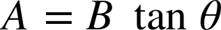 The new tracking equation will use an angle α. Dropping a line from apogee splits the baseline into two components, b1 and b2, that add to B.