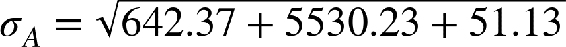 The new tracking equation will use an angle α. Dropping a line from apogee splits the baseline into two components, b1 and b2, that add to B.