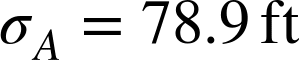 The new tracking equation will use an angle α. Dropping a line from apogee splits the baseline into two components, b1 and b2, that add to B.