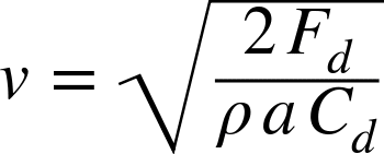 Example: Find the speed of descent for a rocket