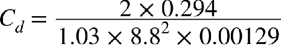 Example: Find the coefficient of drag for a streamer rocket