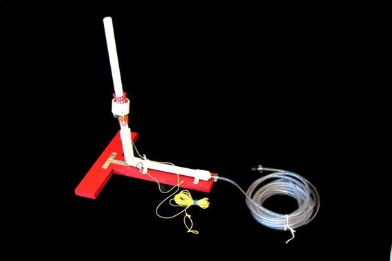 Launch water rockets from this simple but effective water rocket launcher.