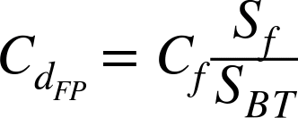 For lowest drag, the thickness of the fin should be proportional to the chord. Note how the fin cross section, shown shaded, gets thinner as the chord shrinks.