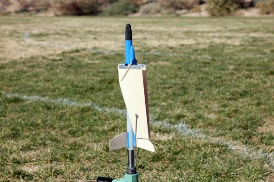 Some rockets, like this air rocket glider from , change their shape in flight.