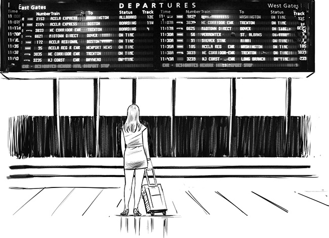 A train station is a good metaphor for being data informed: you know there are various trains, and they are likely going to different places. You are aware there are options and there are mechanisms for finding out which is the right train for you. There is less certainty and more exploration possible, with many possible destinations at the end.