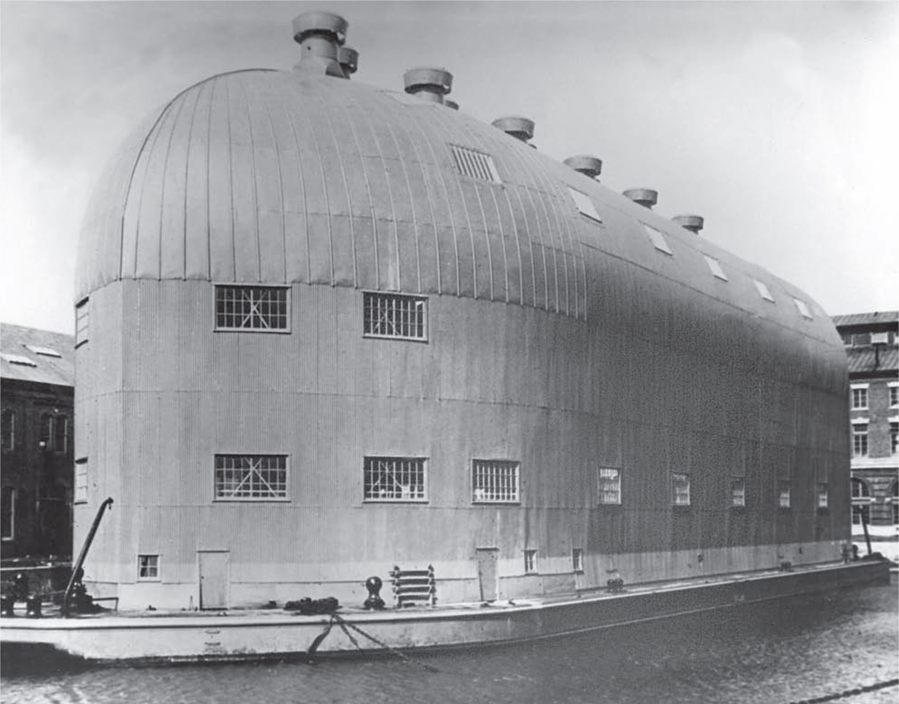 Floating hangar at Naval...