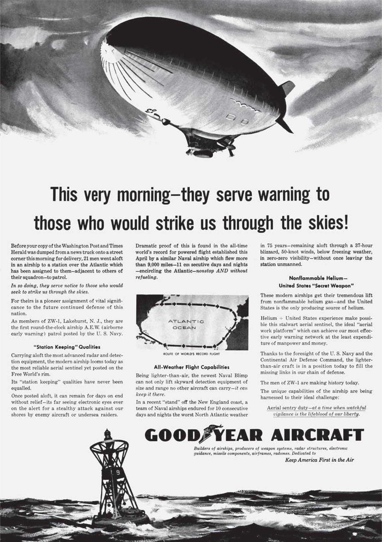 An advertisement by Goodyear...