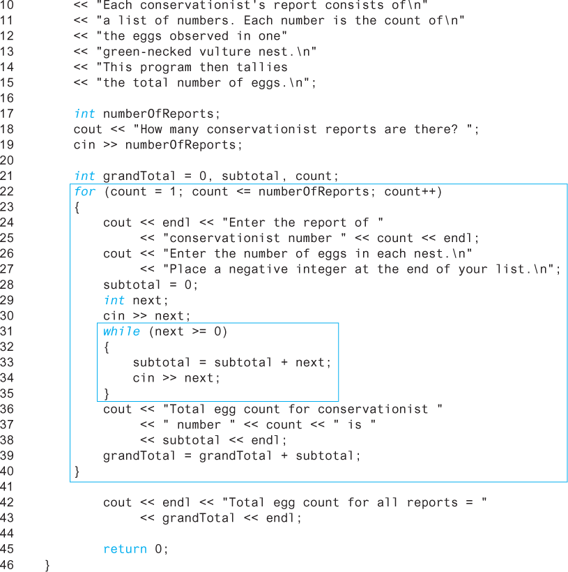 An illustration shows a code segment for “Explicitly Nested Loops.”