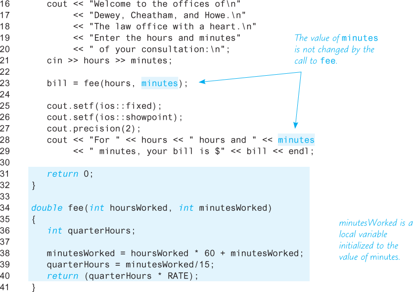 An illustration shows a code segment with formal parameter used as a “Local Variable.”